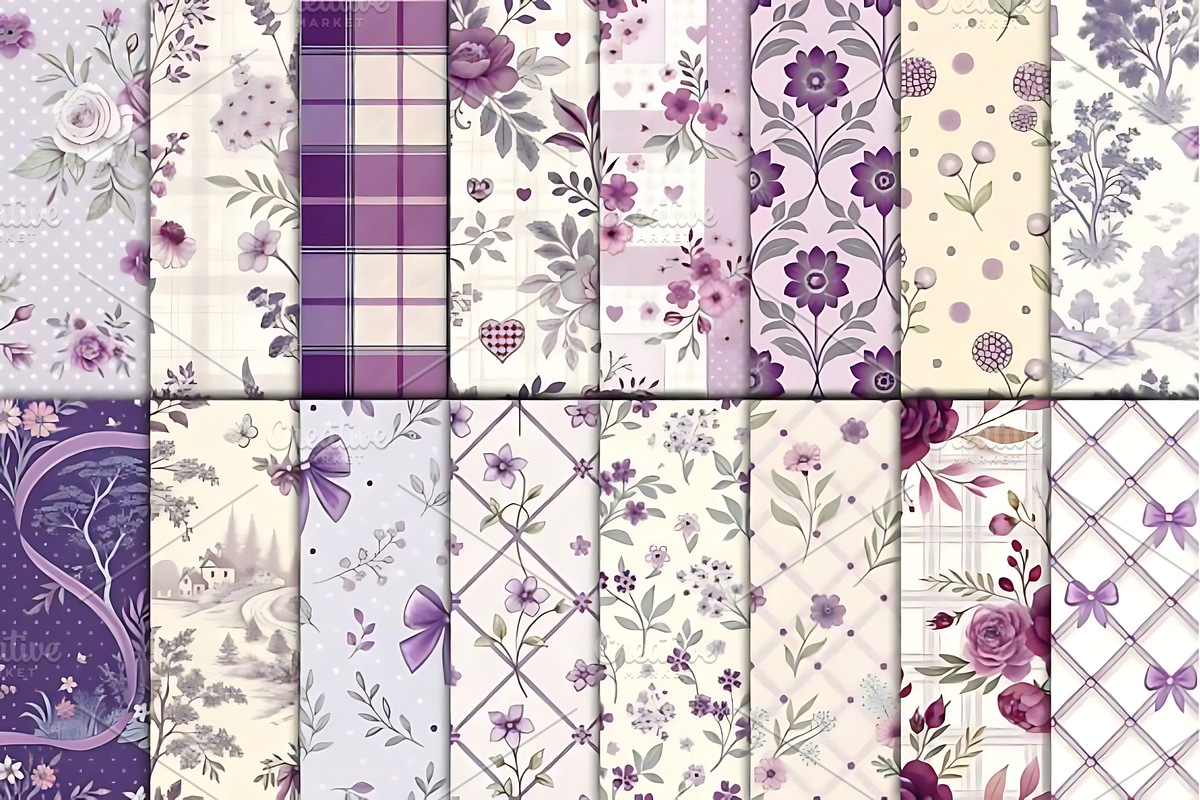 Lavender Cottage Floral, a Pattern Graphic by Design Station (Photo 2 of 3)