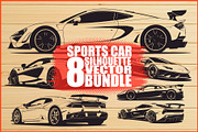 Sports Car Vector Bundle, an Illustration by jahid234 (Thumbnail 1 of 9)