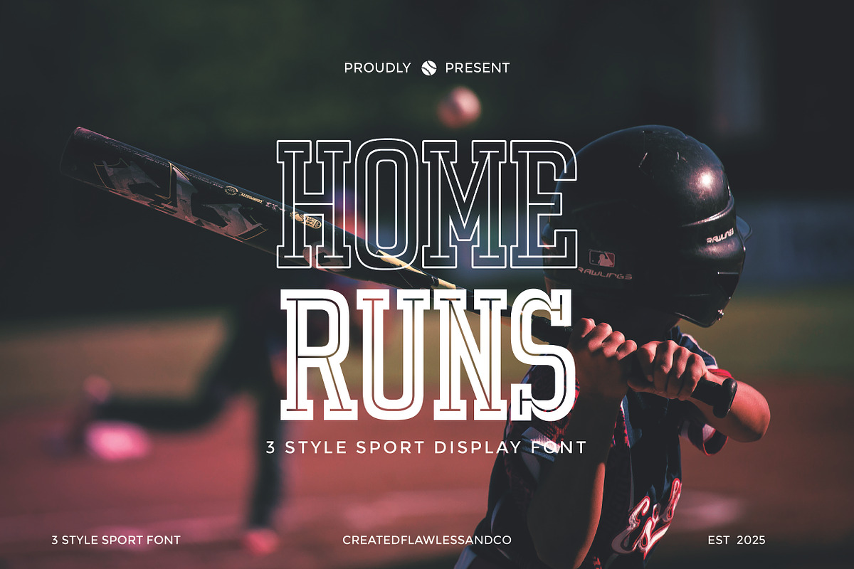 Home Runs - Sport Display, a Serif Font by Flawless And Co (Photo 1 of 10)