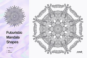 Futuristic Mandala Vector Shapes, a Graphic by dvtchk (Thumbnail 4 of 7)