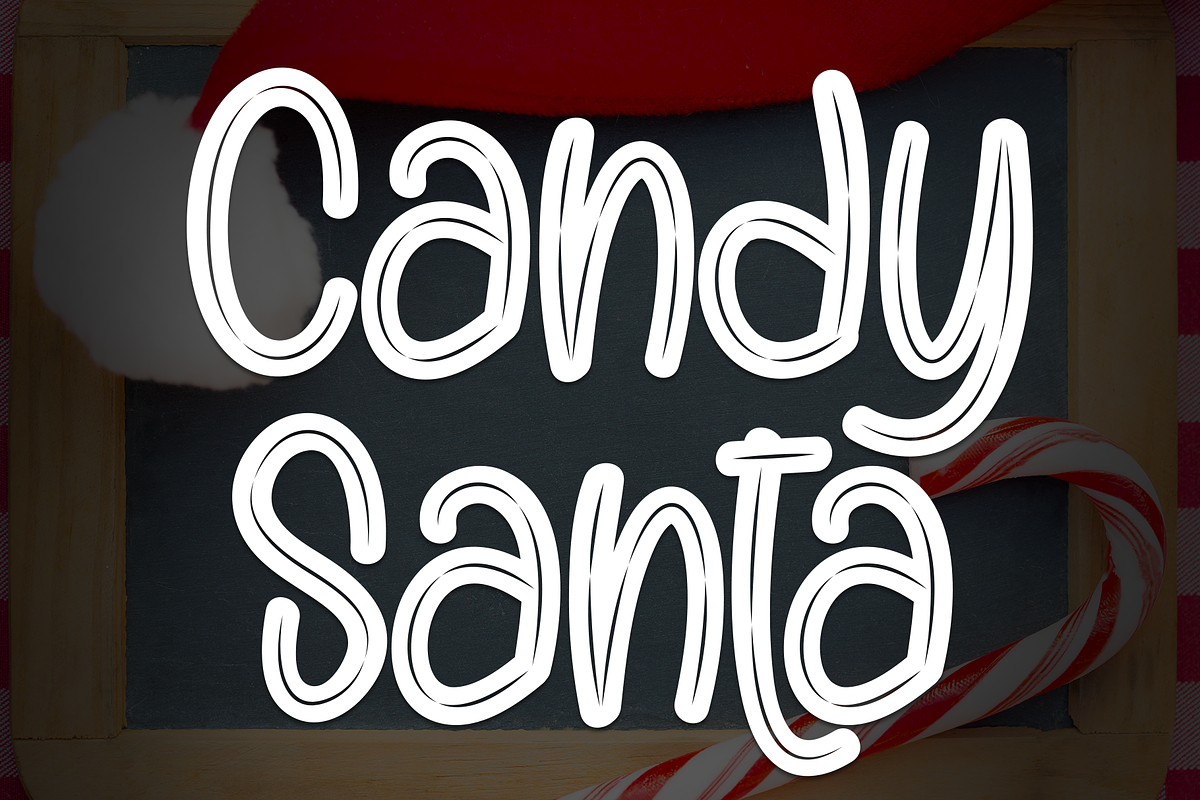 Santa Candy | Script Font, a Script Font by Scratchones (Photo 1 of 8)