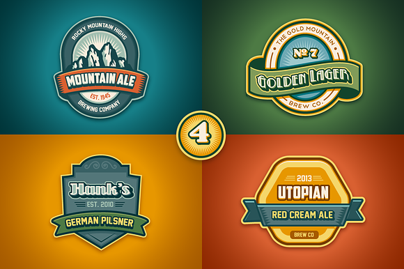 Retro Label or Logo Pack preview 6