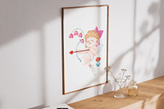 Enchanted Love Garden – Watercolor, a Seasonal Illustration by CreativeValuation (Thumbnail 10 of 12)