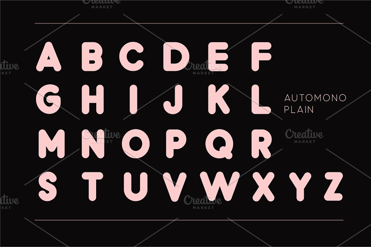 Automono Fonts preview 5