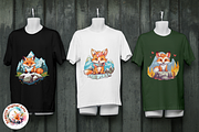 Watercolor Cute Fox Clipart, an Object Graphic by Negarin Digital Art (Thumbnail 8 of 11)