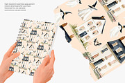 haunted house seamless pattern, a Pattern Graphic by Pink Studio Art (Thumbnail 3 of 3)