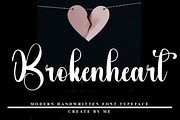 Brokenheart, a Handwritten Font by FreshTypeINK (Thumbnail 1 of 8)