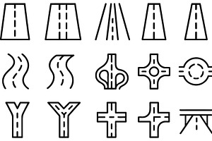 Vector illustration of various road, a Transportation Illustration by ZinetroN