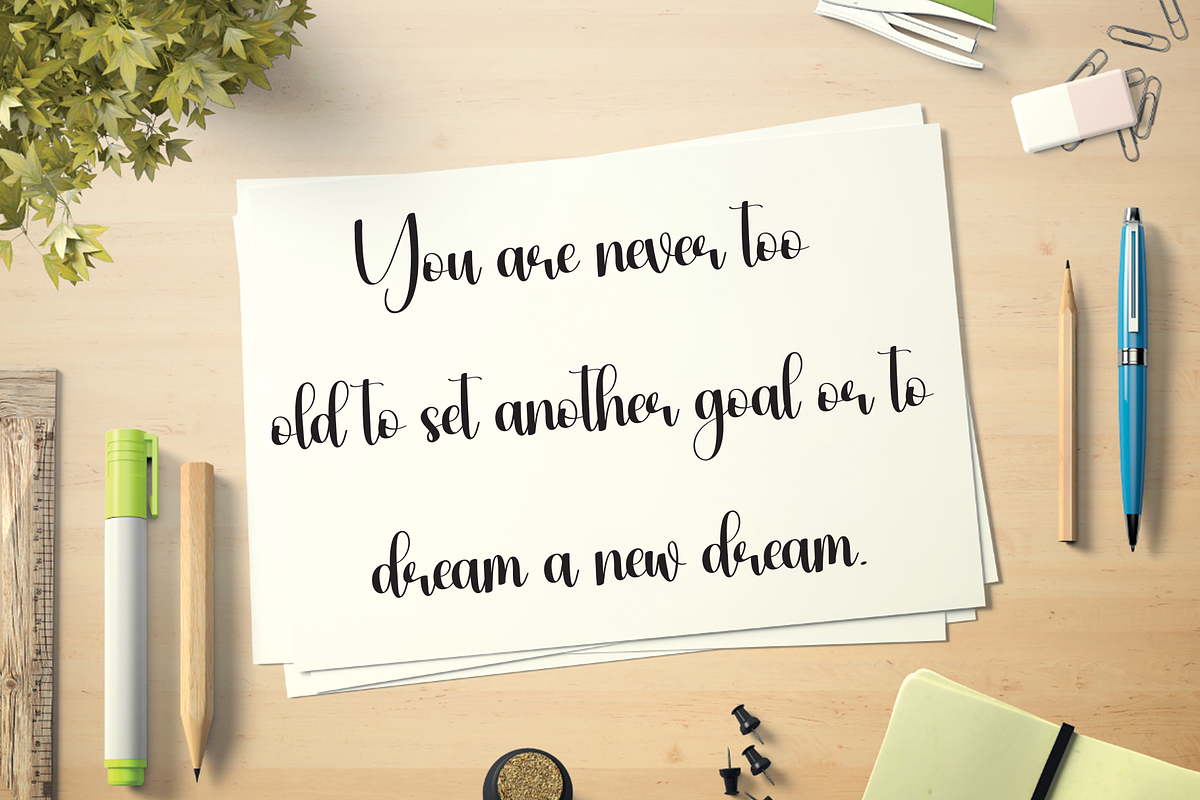 Hey Sunflower | Script Font, a Handwritten Font by Scratchones (Photo 5 of 9)