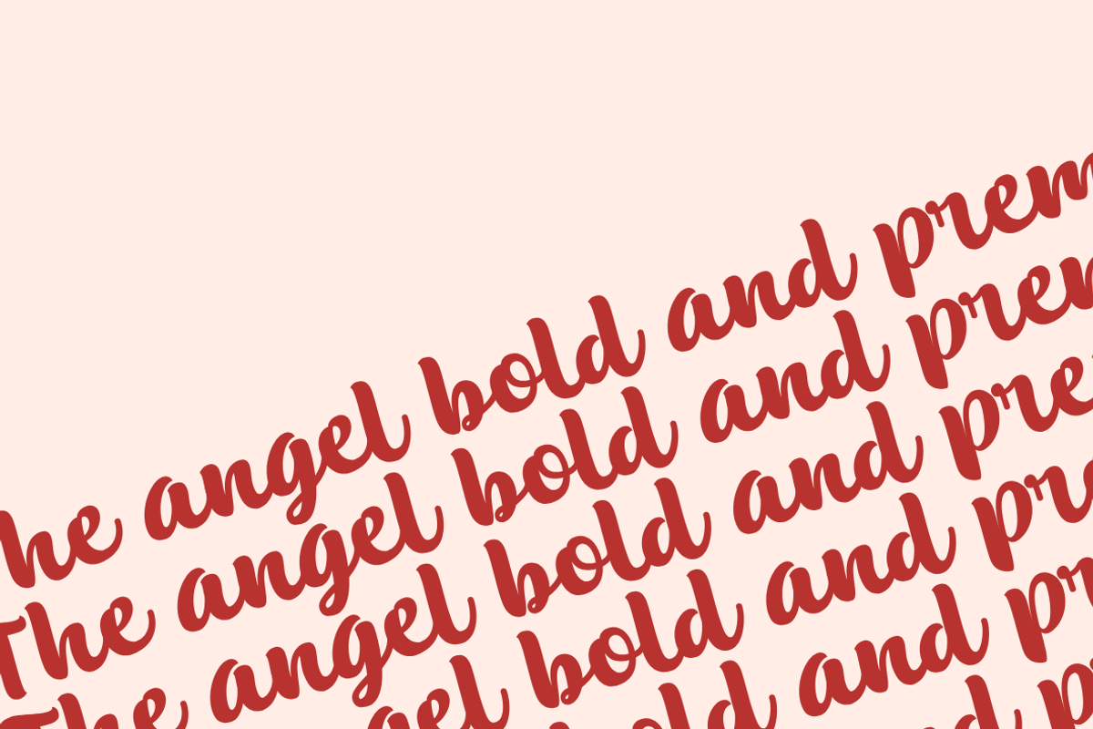 The Angel (Logotype), a Script Font by ShowUp! Studio (Photo 7 of 8)