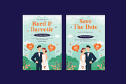 Engagement Wedding Invitation, an Invitation Template by iDoodle Studio (Thumbnail 1 of 4)