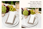 4x9.25 Garden Wedding Menu Mockup, an Advertising Mockup by Serenefeeling (Thumbnail 5 of 8)