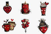 Valentines Day Clipart Png, an Illustration by CreationArt (Thumbnail 3 of 5)