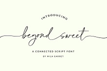BeyondSweet Handwritten Wedding Font