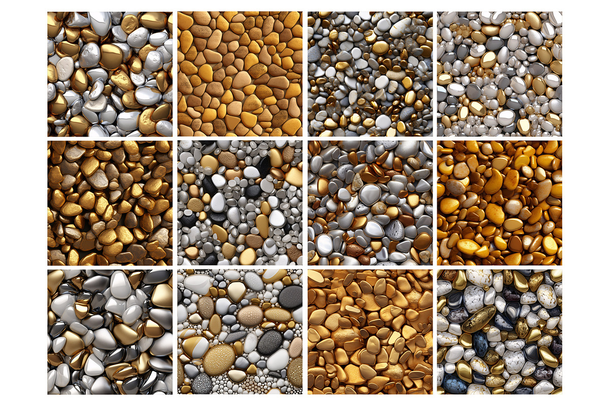 Golden Stones Seamless Pattern, a Pattern Graphic by Forhadx5 (Photo 7 of 9)