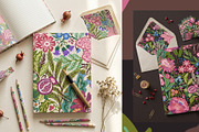 Pomegranate Floral Folk Art Pattern, a Pattern Graphic by Sonulkaster (Thumbnail 6 of 8)