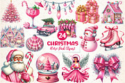 Retro Pink Christmas Sublimation, an Illustration by CreationArt (Thumbnail 1 of 4)