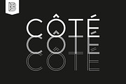 Côté - Typeface, a Sans Serif Font by Studio Bayley (Thumbnail 1 of 9)