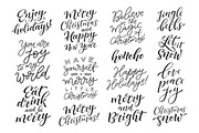 Winter holidays set | 60 lettering, an Illustration by bariskina (Thumbnail 5 of 10)