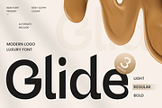 Glide - Modern Logo Luxury Font, a Sans Serif Font by Sensatype (Thumbnail 1 of 14)