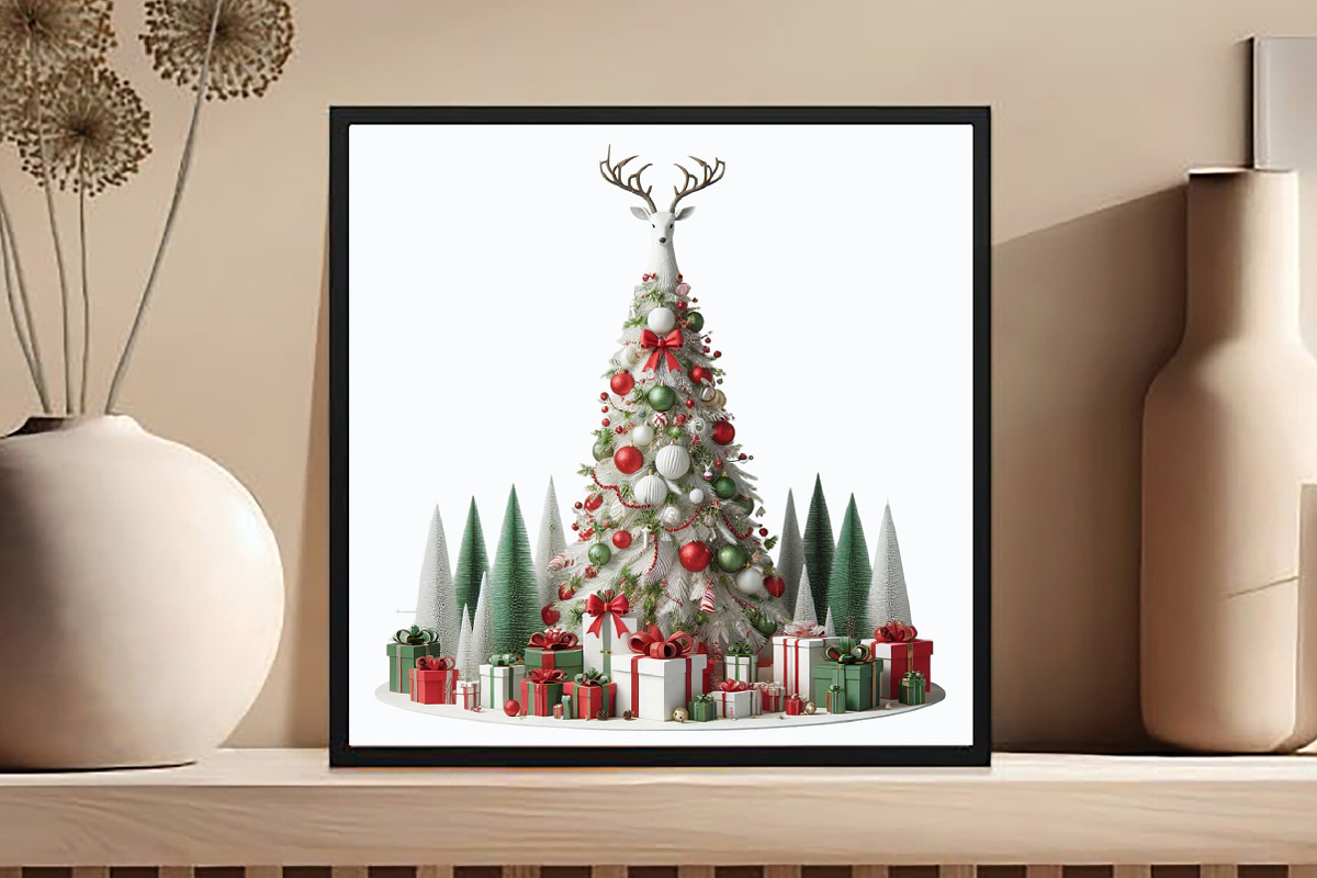 White Christmas Tree, an Illustration by DreamCafeArt (Photo 5 of 7)