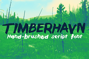 Timberhavn Thick Brush Font