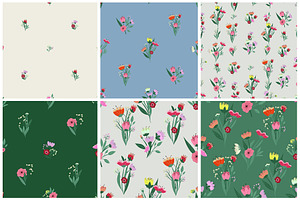 48 Vector Floral Patterns