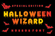 Halloween Wizard, a Blackletter Font by Fourteen Letter (Thumbnail 1 of 10)