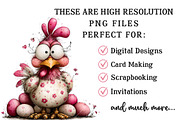 Whimsical Chicken Clipart, an Illustration by OK Design (Thumbnail 6 of 6)