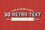 3D Retro Text Creator, an Action Add-On by SparkleStock (Thumbnail 1 of 5)