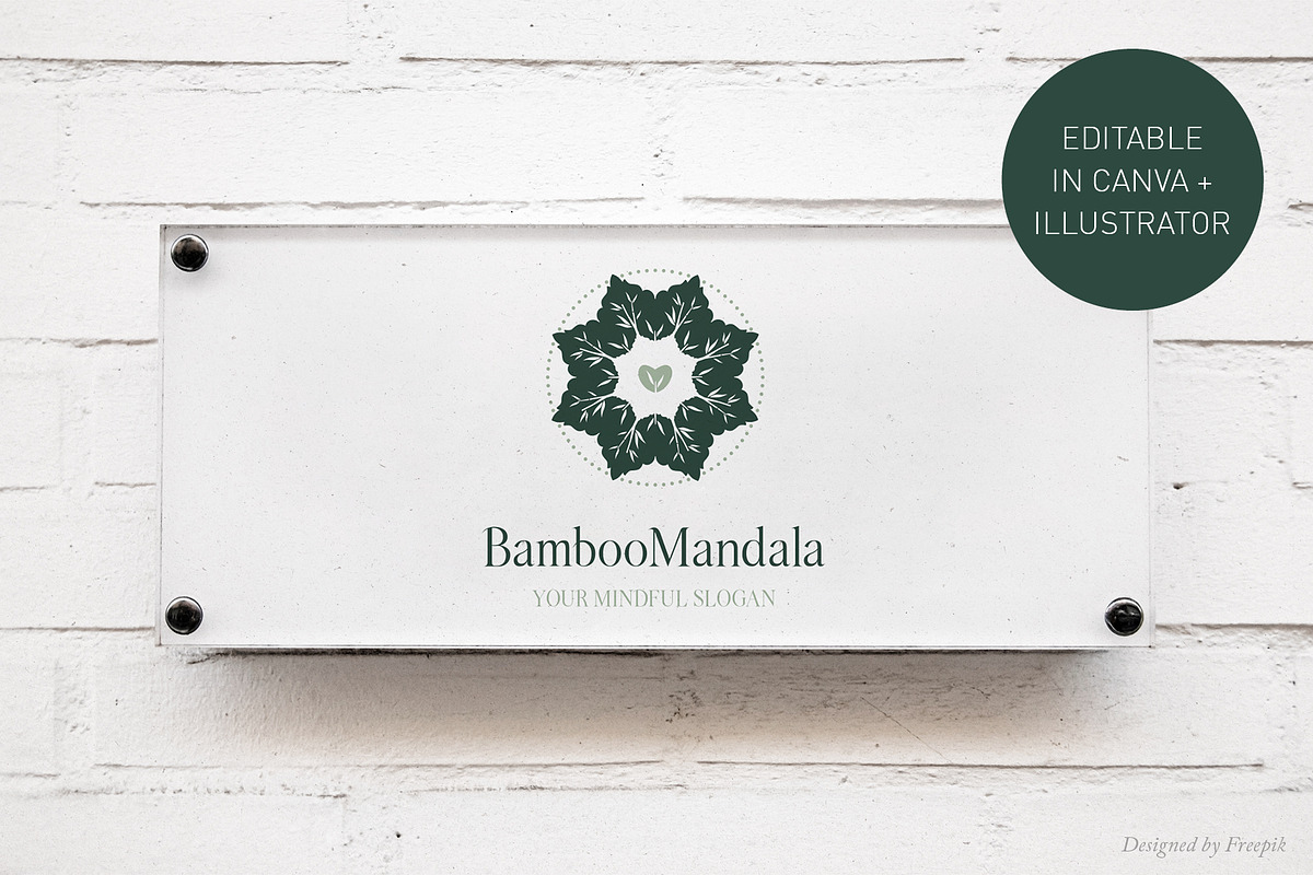 Yoga Logo Template | Canva & AI preview 2