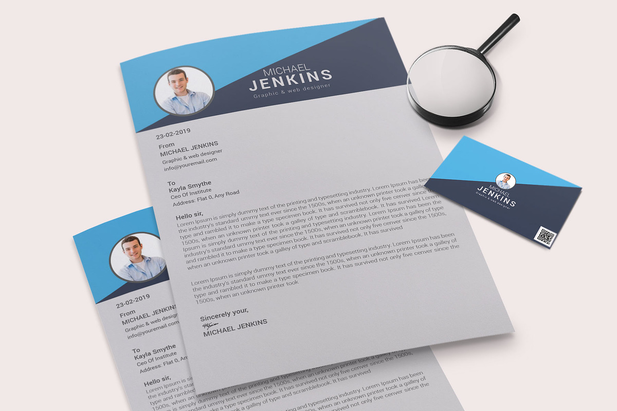 Resume Template and Cover Letter, a Resume Template by designvillage (Photo 6 of 13)