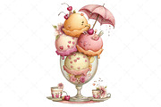 Summer Treats Ice Cream Clipart, an Illustration by Craft Nest (Thumbnail 11 of 12)