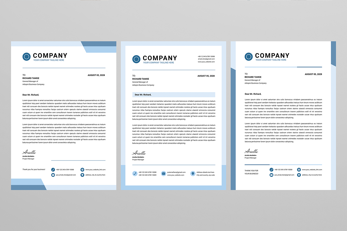 Letterhead | Canva, Word, InDesign, a Brochure Template by Leaflove (Photo 3 of 10)