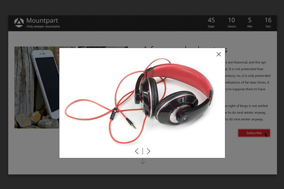 Mountpart – Coming Soon PSD, a Websites & App Template by NetGon_Tech's Shop (Photo 4 of 7)