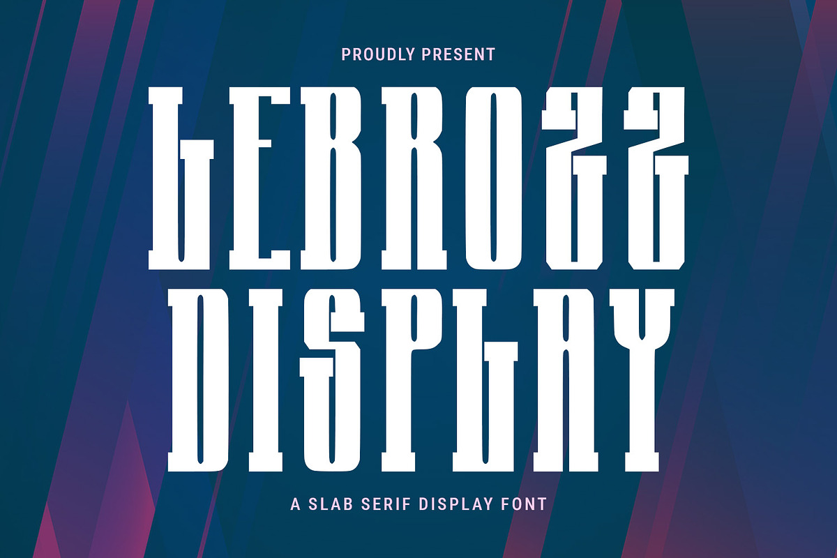 Lebrozz Slab Serif Display Bold Font, a Slab Serif Font by Maulana Creative (Photo 1 of 7)