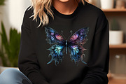 Watercolor Gothic Butterfly Clipart, an Illustration by DreamCafeArt (Thumbnail 5 of 7)