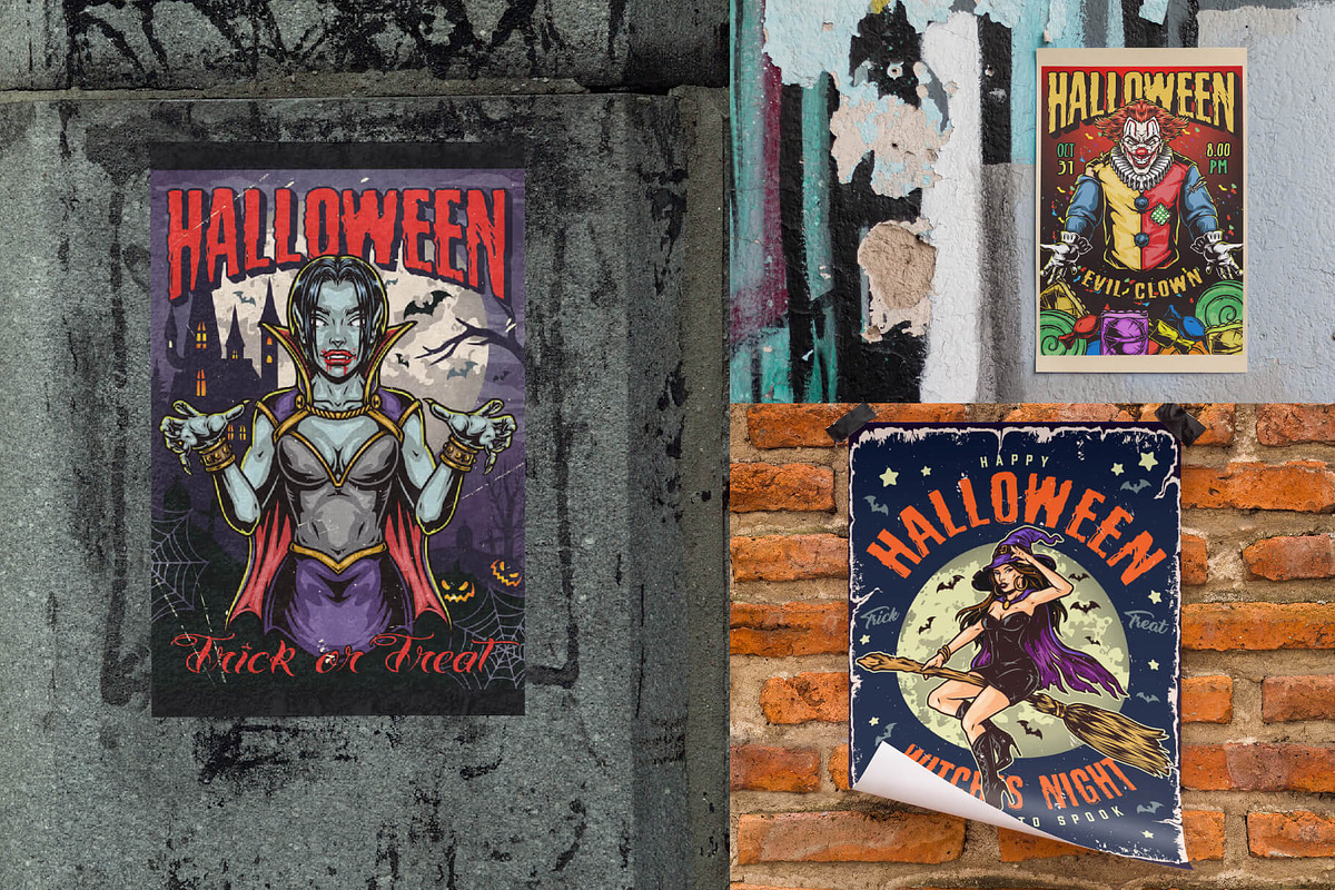 Spooky Halloween Poster Collection, a Poster Template by DGIM studio (Photo 6 of 7)