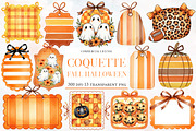 Coquette Fall Halloween Border Frame, an Illustration by Designworld (Thumbnail 1 of 5)