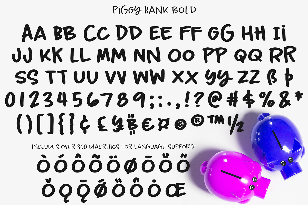 Piggy Bank: casual handwriting font! preview 6
