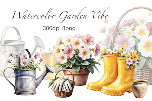 Watercolor Garden Vibe