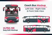 Multiple View Coach Bus Mockup, a Product Mockup by SPEED APEX (Thumbnail 1 of 4)