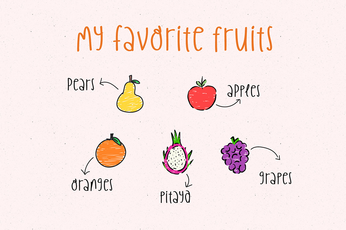Quirky Handwritten Font Cute Flowers, a Handwritten Font by Kaya Fonts (Photo 28 of 32)