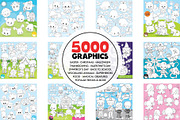 5000 in 1 - Black lines Mega Bundle, an Illustration by PrettyBundles (Thumbnail 10 of 27)