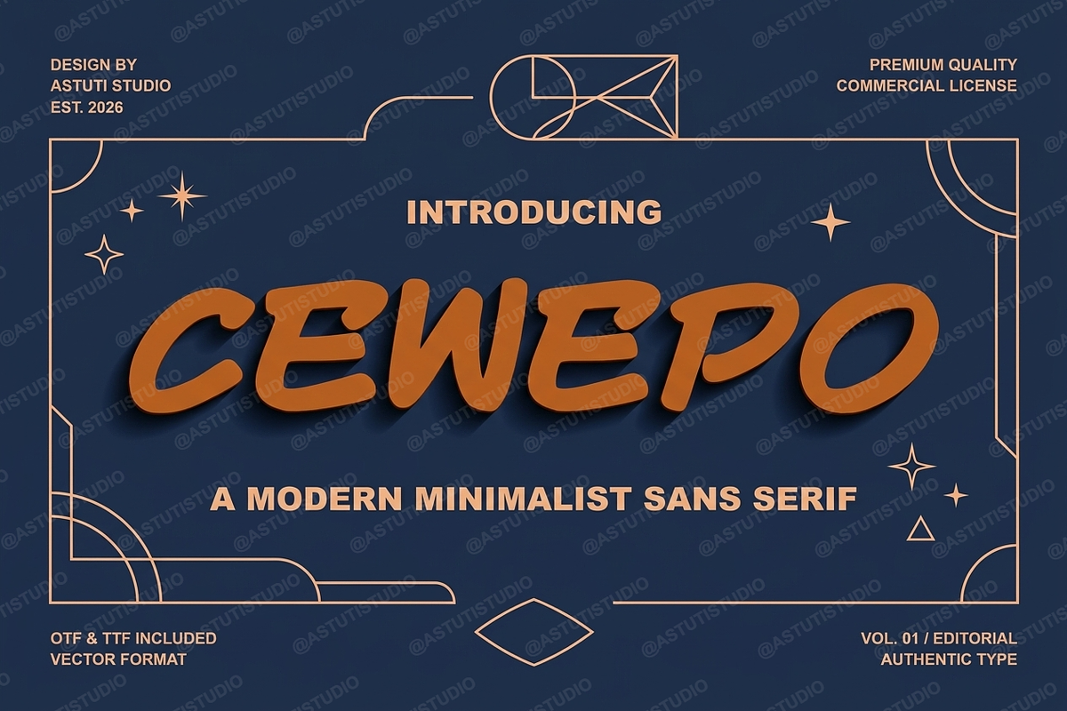 Cewepo - Elegant Serif Typeface, a Serif Font by Astuti Studio (Photo 2 of 25)