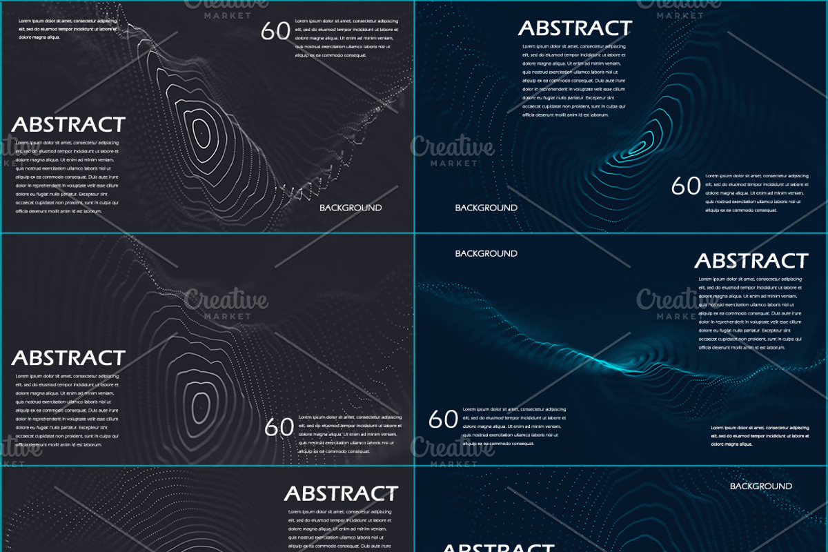 60 Abstract Backgrounds, a Templates & Theme by QtraxDzn
