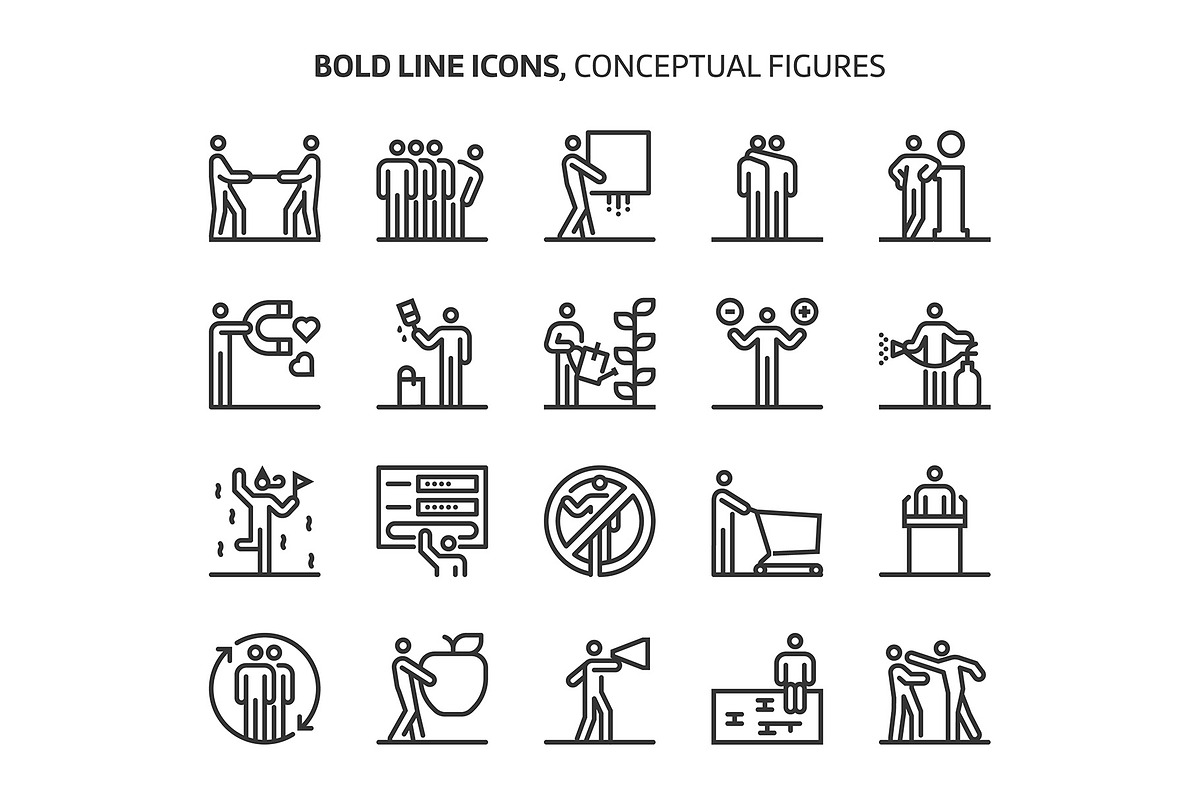 Bold Line Icons, an Outline Icon by Howcolour (Photo 94 of 151)
