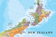 Australia and New Zealand map, a Work Illustration by Cartorical (Thumbnail 8 of 8)