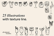 Drinks & Cocktails Illustrations, a Decorative Illustration by ginni illustrations (Thumbnail 2 of 5)
