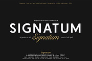Signatum - Font family, a Handwritten Font by Artistic & Unique (Thumbnail 1 of 15)